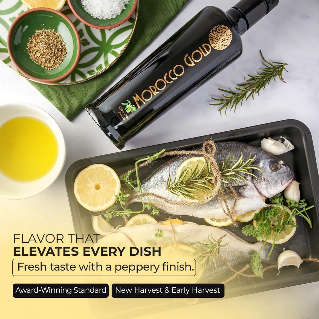 Morocco Gold Early Harvest Extra Virgin Olive Oil – Cold Pressed Free Shipping gallery