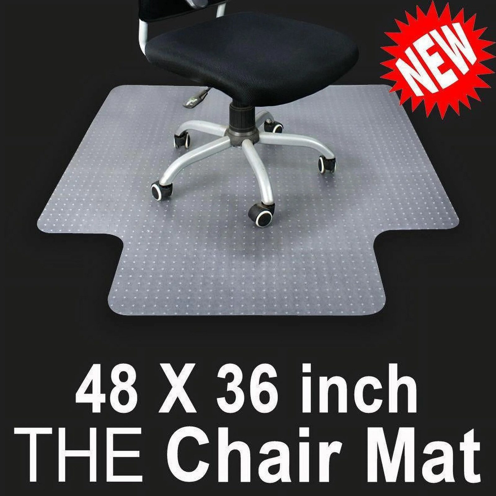 Office Chair Mat Computer Desk Chair Mat for Carpet Floor w/Extended Lip 36"x48" gallery