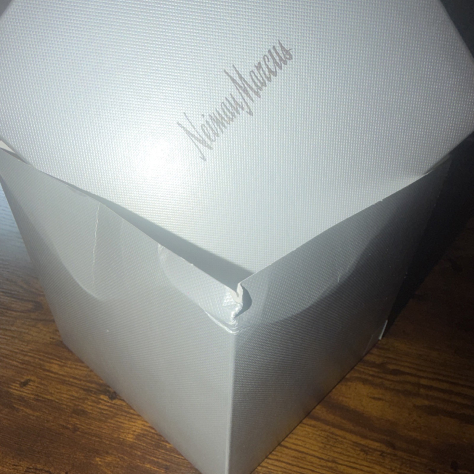 Neiman Marcus Silver Square Cardboard Gift Box Solid Plain 1 Item gallery