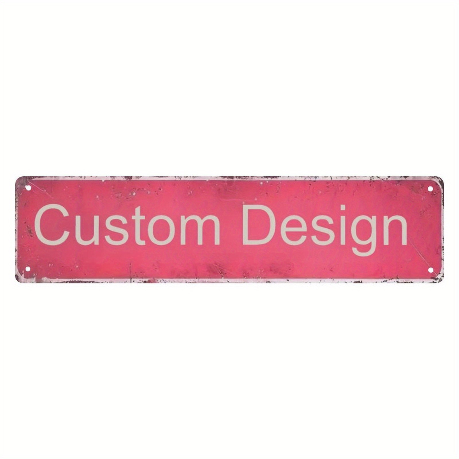 Custom Design Red Metal Sign Retro Tin Wall Decor Personalized Rustic Plaque gallery