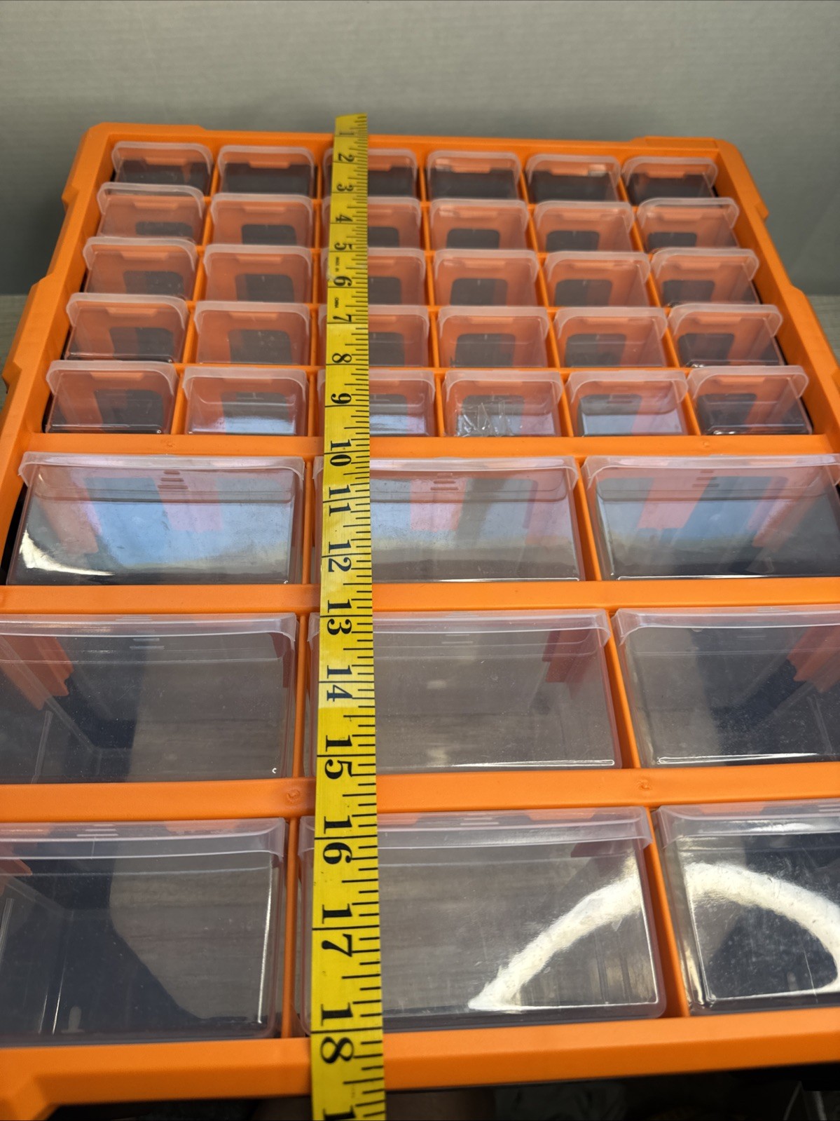 39 Drawers Tool Storage Cabinet Parts Organiser Bin Divider Transparent Workshop gallery