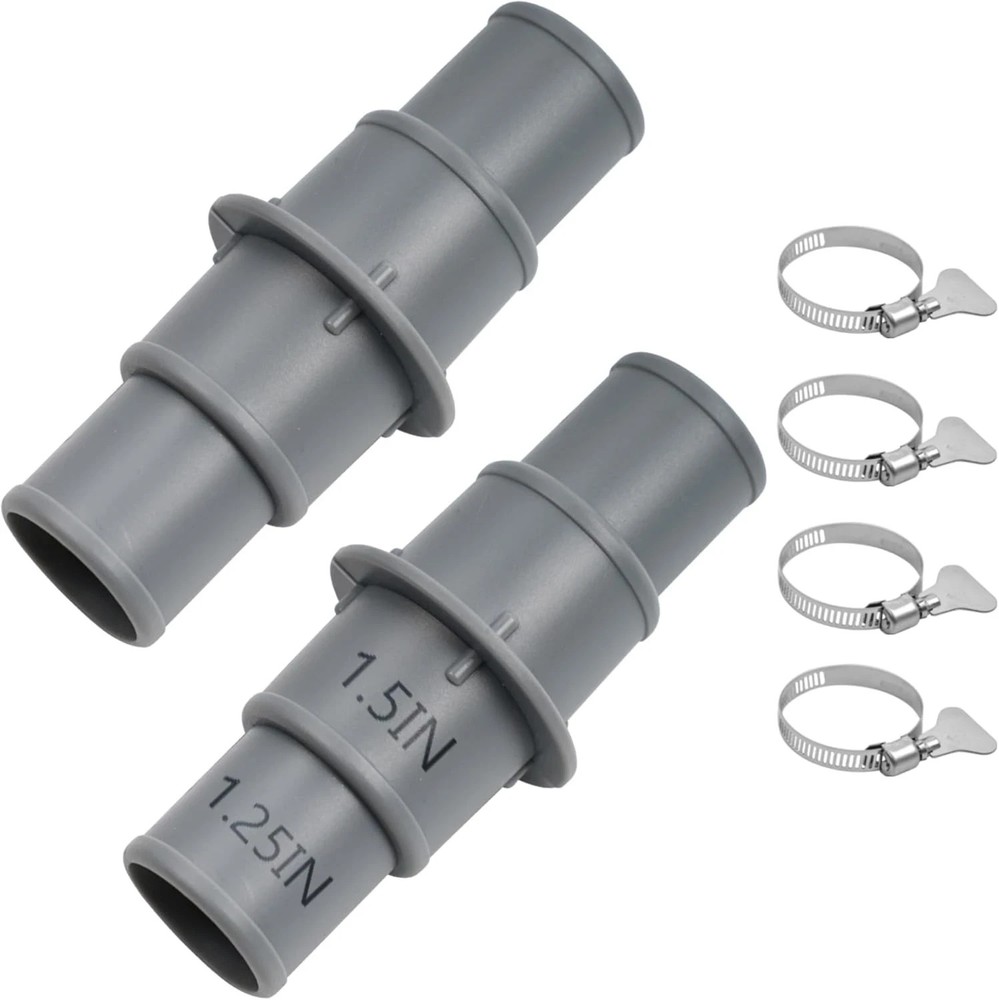 Pool Hose Adapter Connector Coupling 1-1/4" or 1-1/2" Plastic Pool Vacuum Hose A