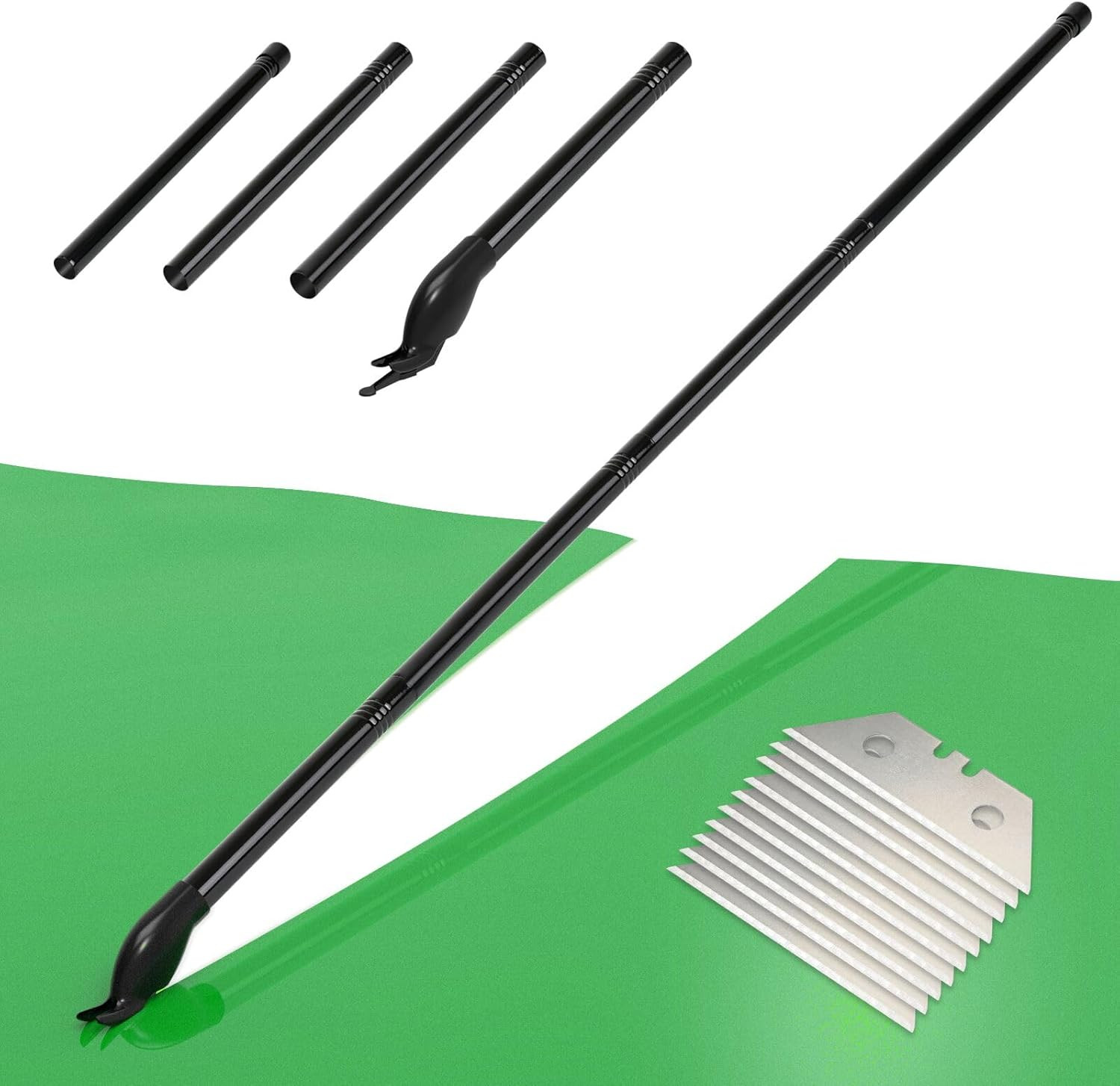 63 INCH Long Reach Vinyl Cutter with Straight Cutting Guide, 4 Sections Adjustab gallery