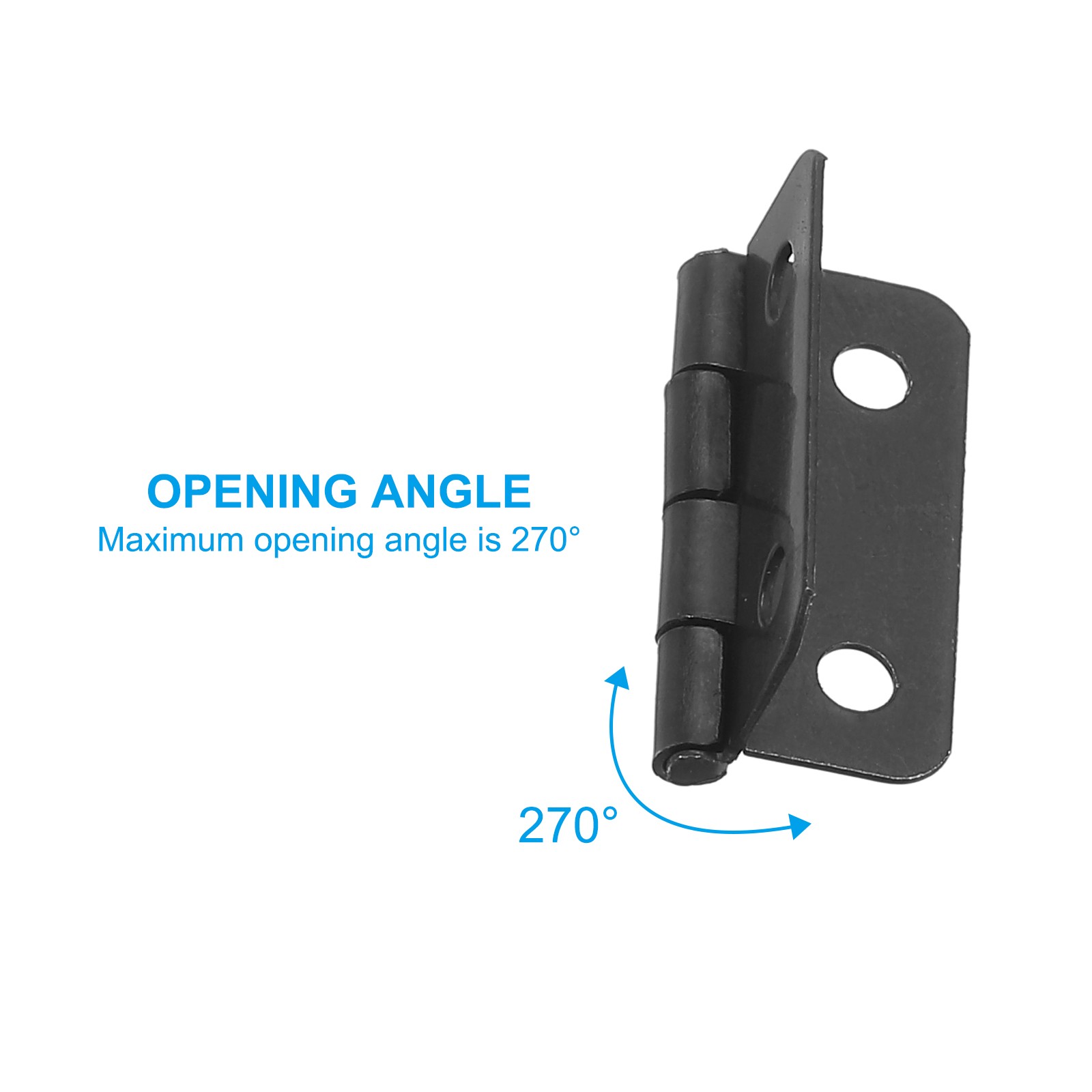 12 x Small Butt Hinges 3/4 Inch Mini Jewelry Box Hinge with Screw Black gallery
