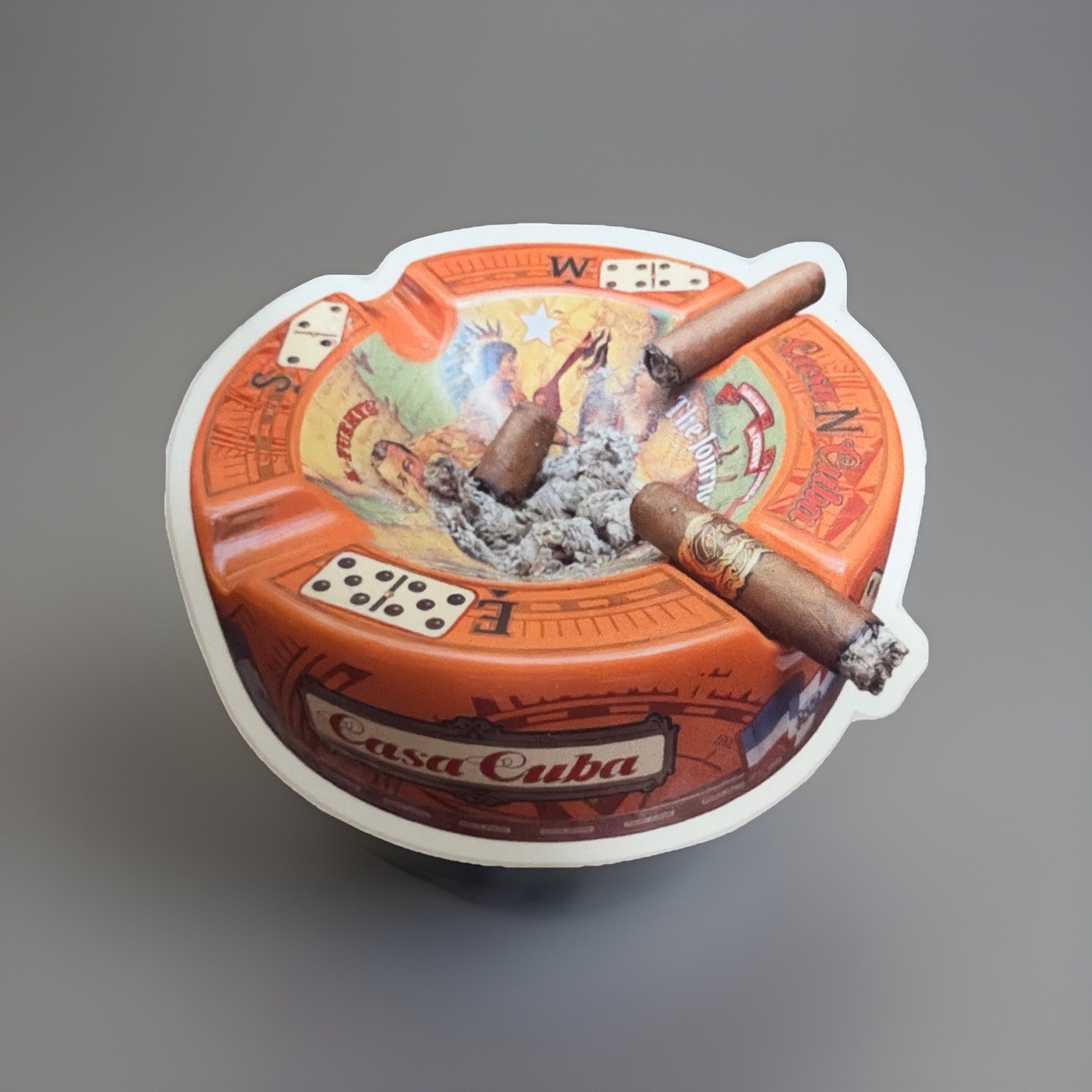 Casa Cuba Cigar Ashtray Stickers (2 Pack) Custom Design gallery