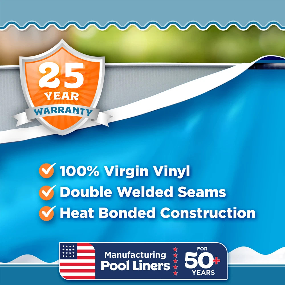 21' x 48"/52" Round Overlap Above Ground Swimming Pool Liner - (Choose Pattern) gallery