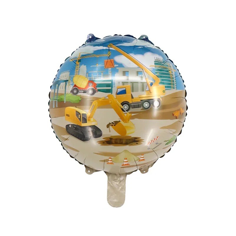 5pcs Set Large Digger Construction Foil Balloon Birthday Party Decoration JCB gallery
