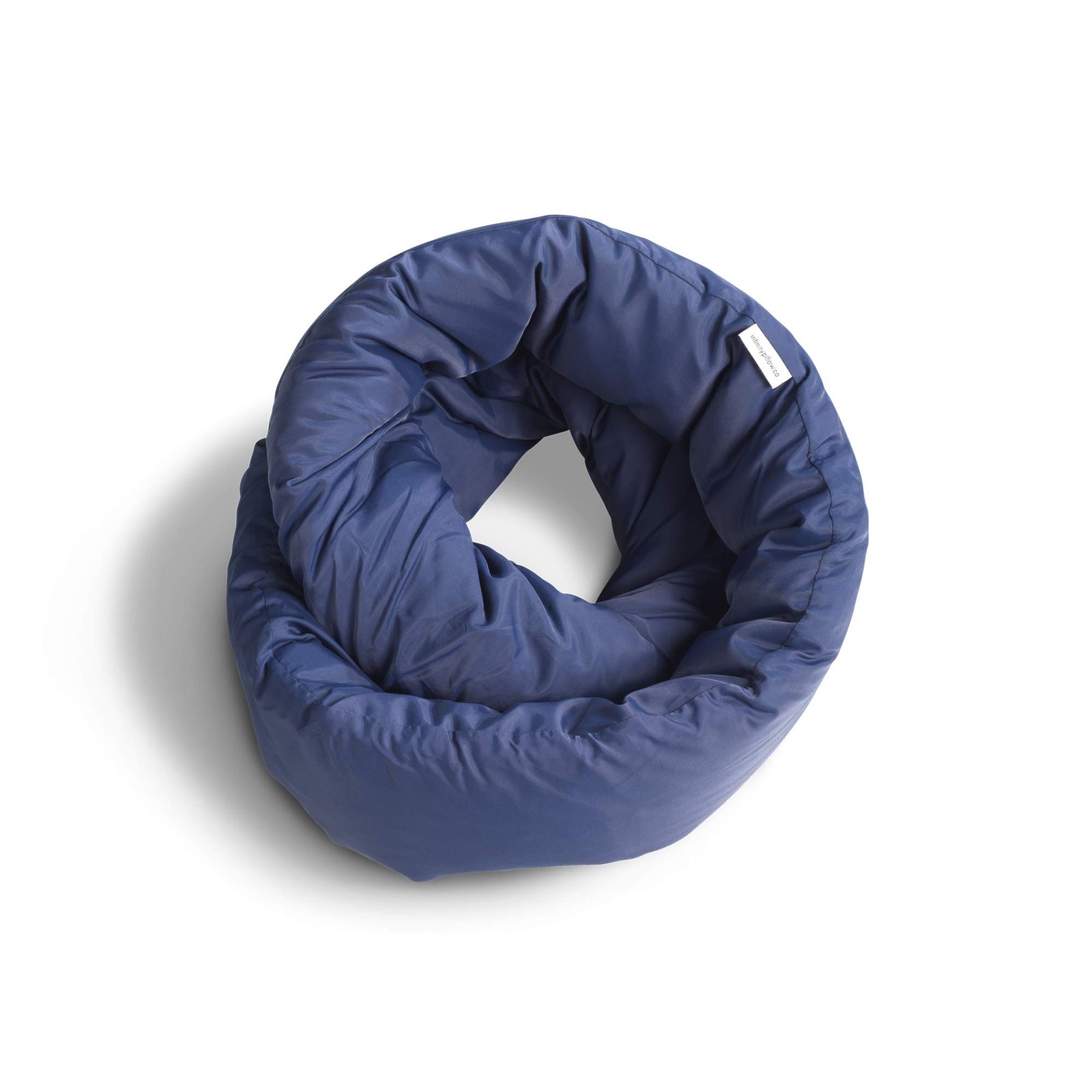 Travel Pillow Neck Support Soft Scarf Memory Foam Navy Huzi Infinity H1267N gallery