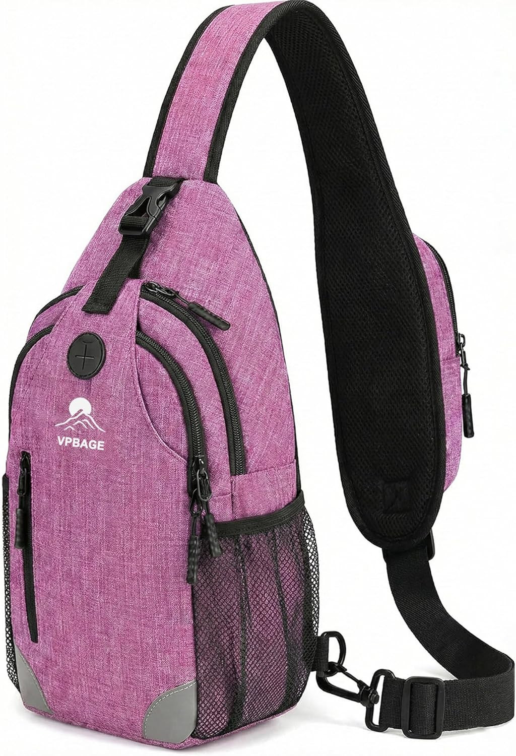 Structured Sling Backpack with Oversized Strap Pocket (Fits Power Bank) - Heavy
