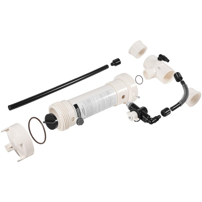 R171096 Pool Chlorinator, 320 Automatic in-Line Chlorine/Bromine Feeder White gallery