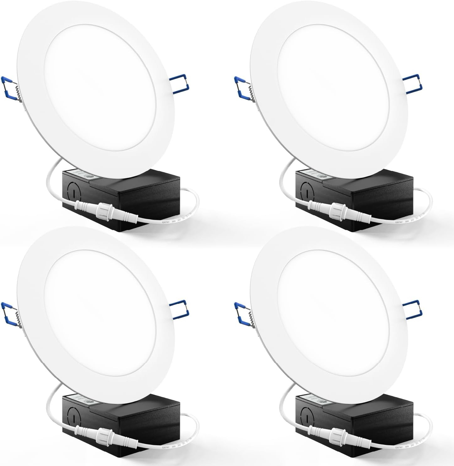Sunco 4 Pack 6 Inch Ultra Thin LED Recessed Ceiling Lights Slim, 5000K Daylight, gallery
