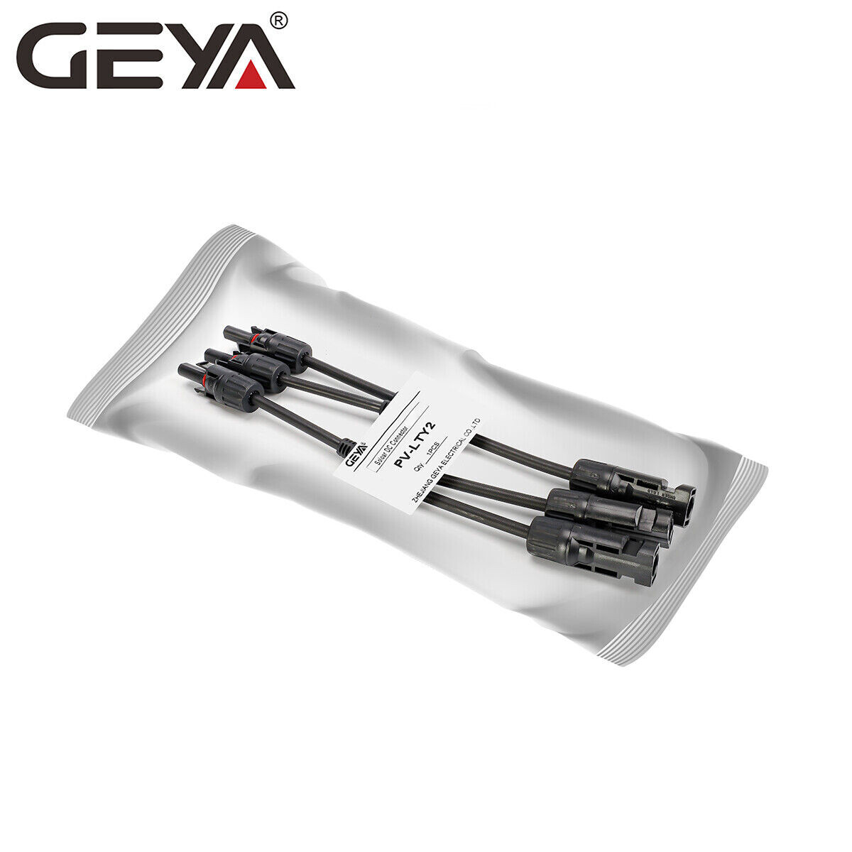 GEYA 1 Pair Y Branch PV Solar panel Cable Connector 1000V 2/3/4 IP67 Male&Female gallery