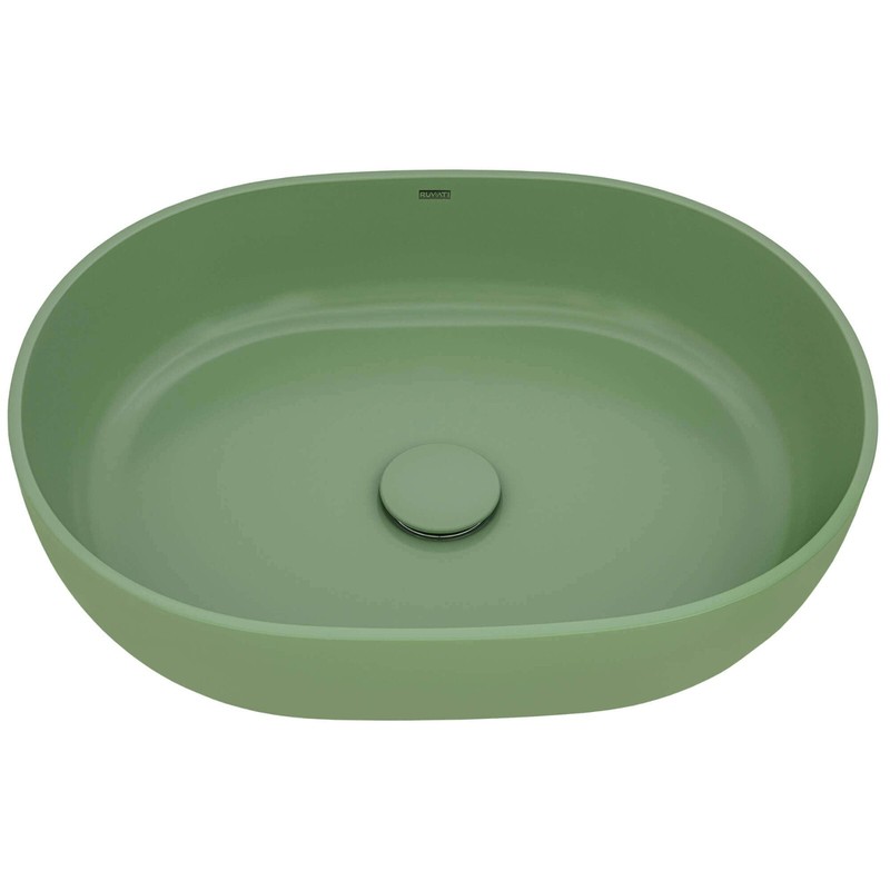 Ruvati 19" epiStone Solid Surface Bathroom Vessel Sink- RVB2119GN gallery