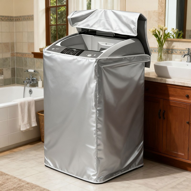 Washing Machine Cover Waterproof Dustproof Washer Dryer Protector 25.5 x 40 inch gallery