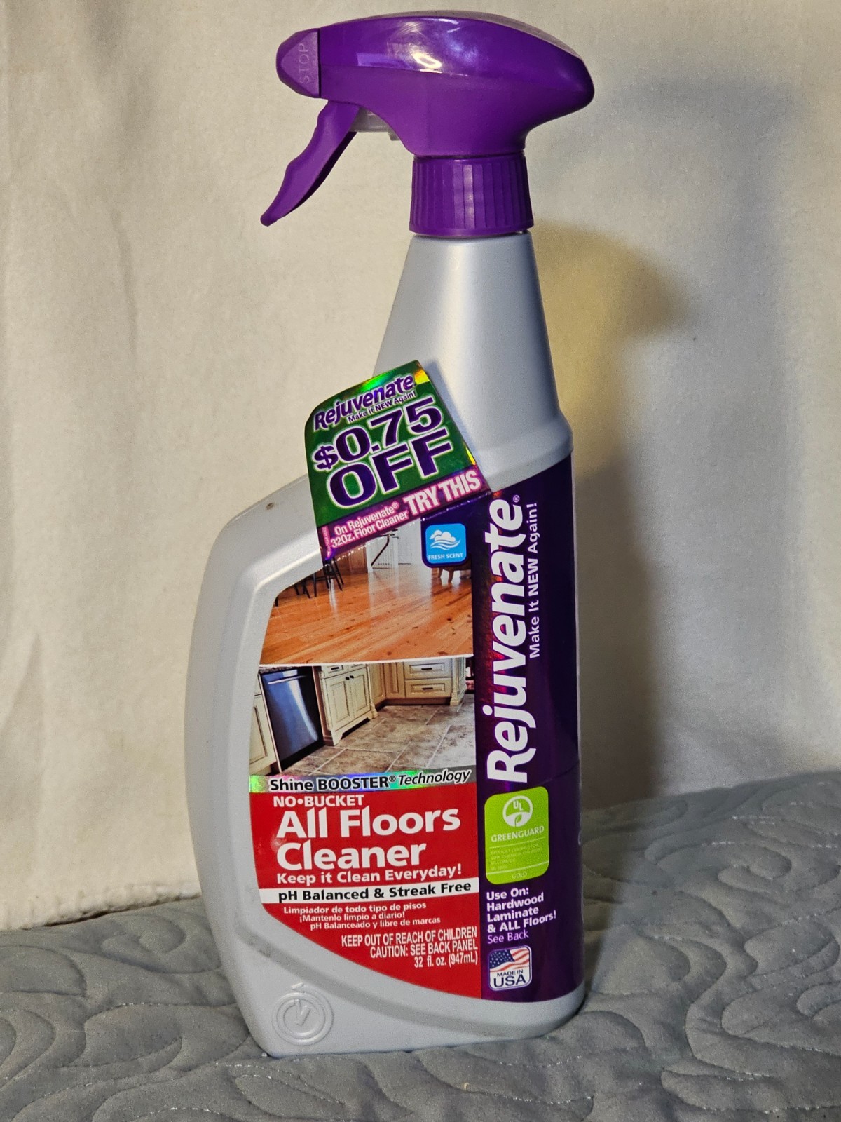Rejuvenate All Floors Cleaner 32 oz Spray Bottle – No Bucket Needed, Fresh Scent gallery