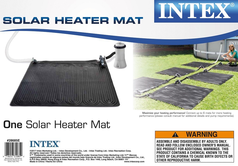 Intex Solar Heater Mat for Above Ground Swimming Pool 47In X 47In gallery