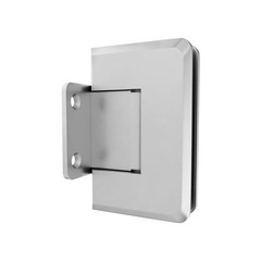 Brixwell Shower Door Hinge Adjustable Satin Chrome 3/8″ to 1/2″ Glass
