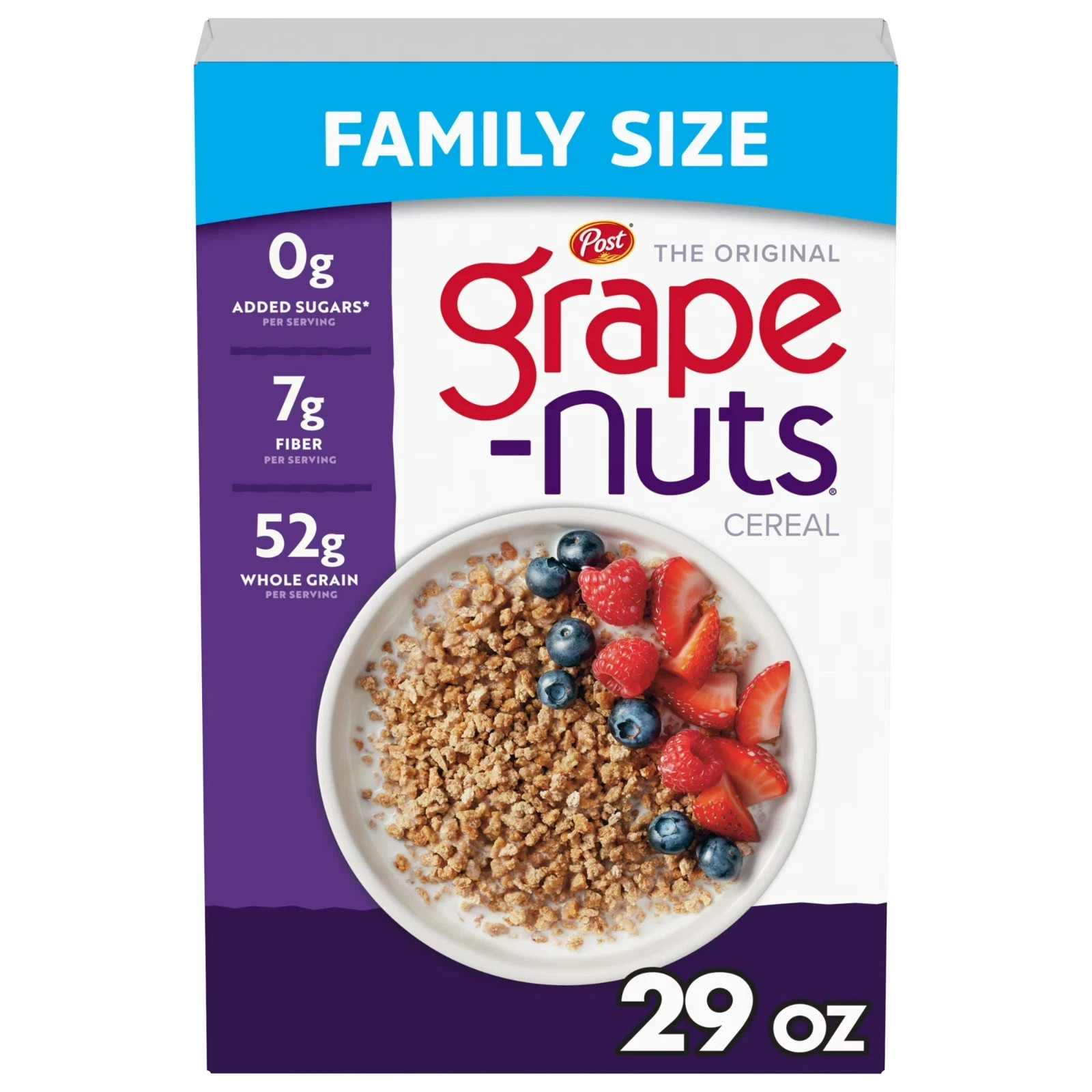 Post Grape Nuts Original Breakfast Cereal, Crunchy Breakfast Cereal 29 oz Box gallery