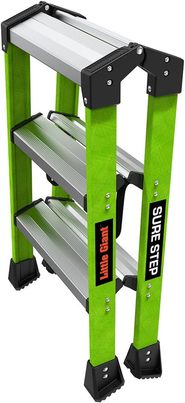 Ladders, Sure Step, 3-Step, Double-Sided Step Stool, Fiberglass, (11953), Type 1 gallery