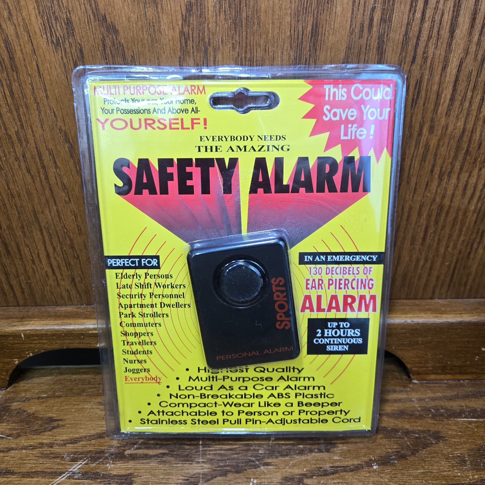 Safety Alarm Up To 2 Hours Continuous Siren 130 db Ear Piercing NEW! gallery