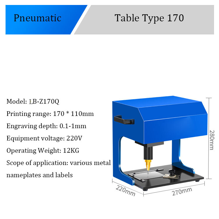 Signage Marking Machine Nameplate Metal Engraving Marking Lettering Machine gallery