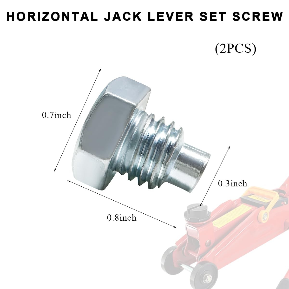 ZNDAW 2PCS Car Floor Jack Handle Bolts, 3 Ton 4 Horizontal Jack... gallery