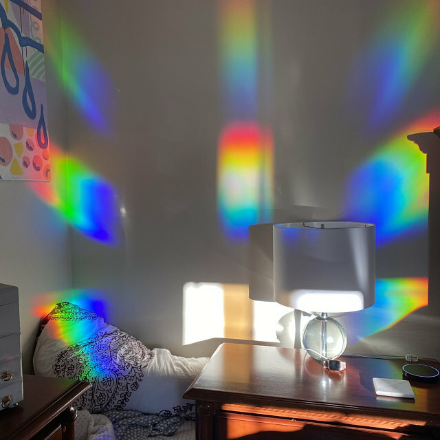 Diffraction Grating Film - Window Suncatcher and Rainbow Maker -18" x 24" gallery