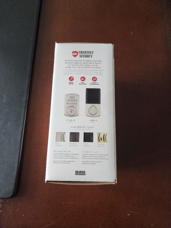 Kwikset Powerbolt 250 10Button Keypad Satin Nickel Electronic Deadbolt Door Lock gallery