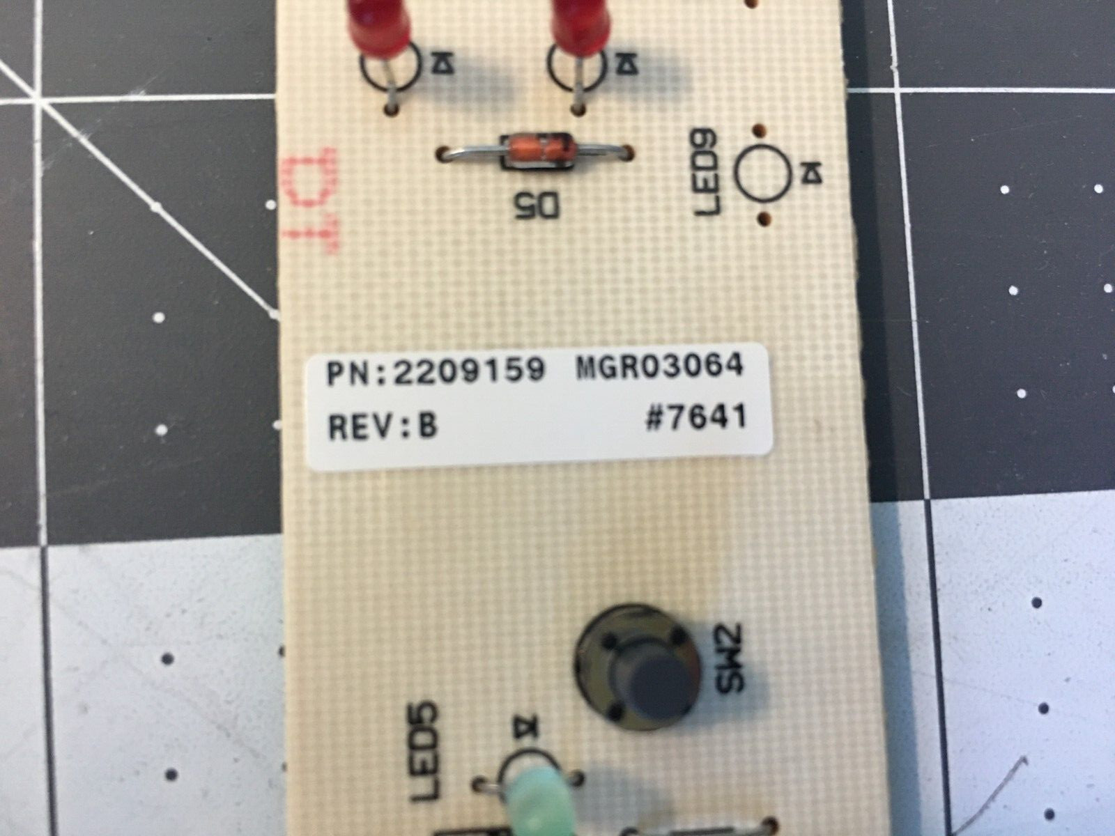 Whirlpool KitchenAid Refrigerator Control Board P# 2209159 gallery