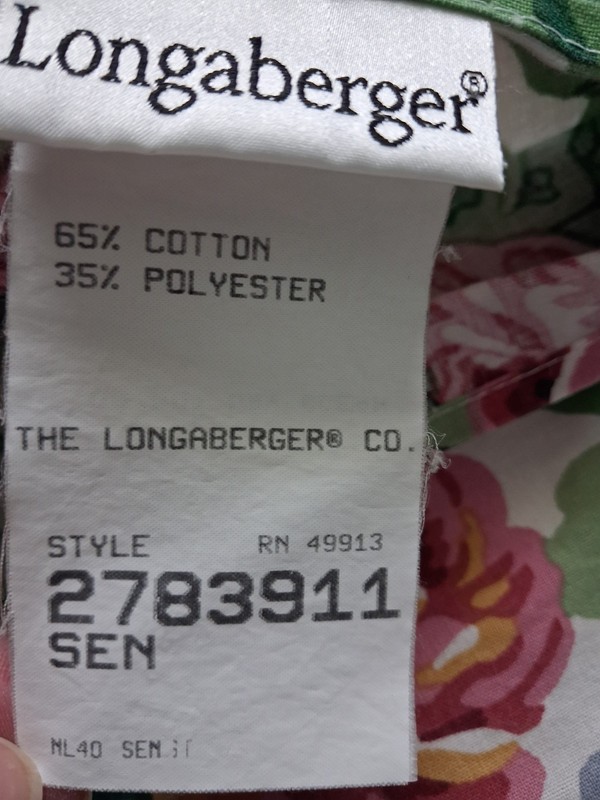 90s Longaberger Reversible Full Queen Comforter 2 Shams Set Sentimental Rose gallery