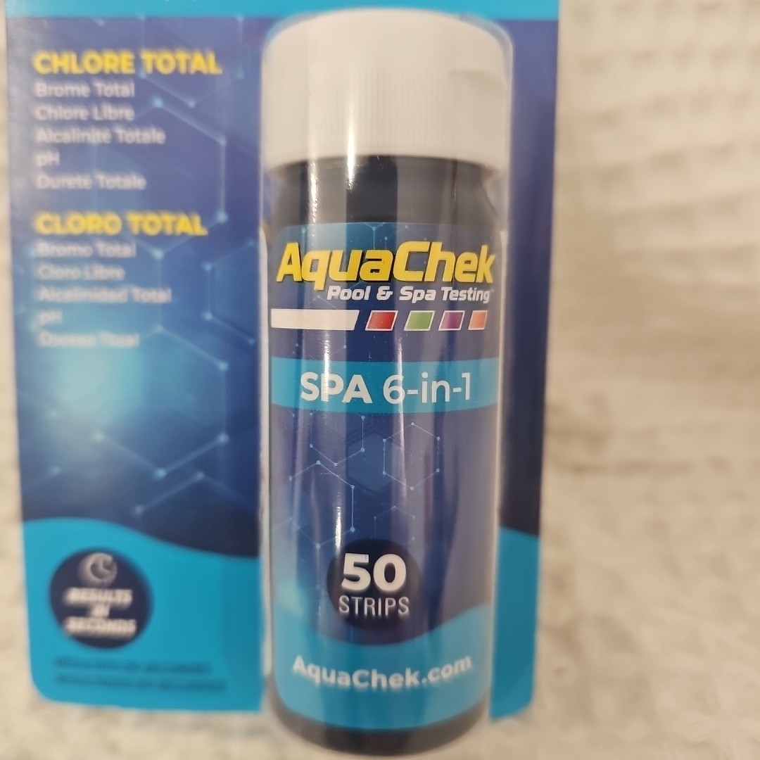 AquaChek Spa 6-in-1 Pool Spa Test Strips 50 Ct Water Chemical Kit Tester 05/26 gallery