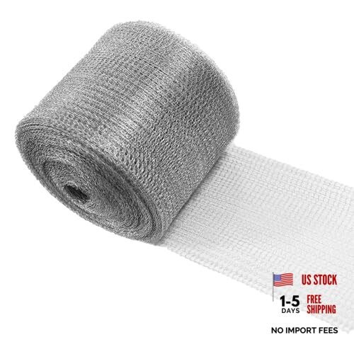 Wire Mesh for Mice Control 5IN X 53Ft,Hole Fill Fabric,Upgraded 5IN*53FT 1 gallery