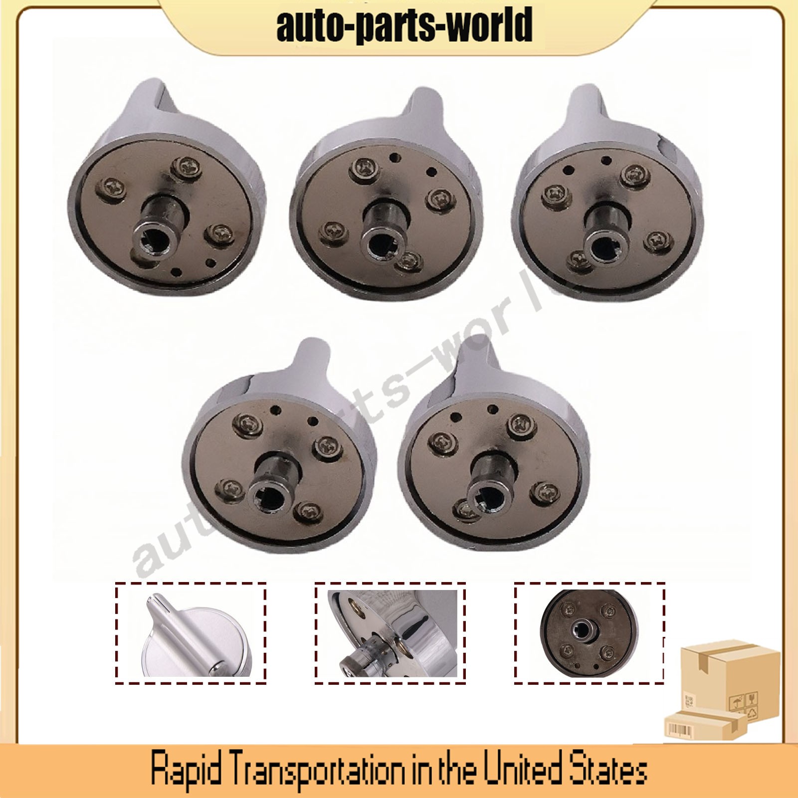 W10698166 Knob For Whirlpool Stove/Range W10594481 PS11756643 - 5 Pack gallery