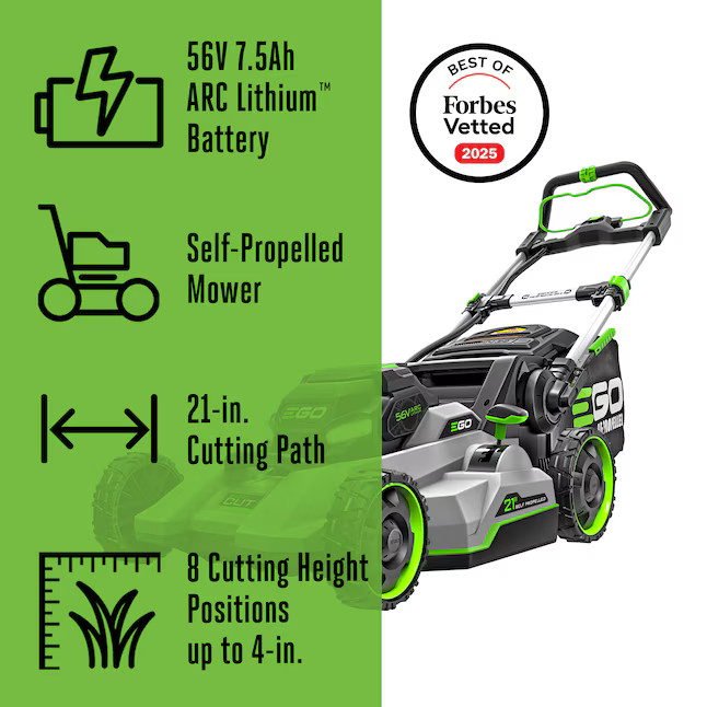 EGO 800 Series 56V Self-Propelled Lawn Mower (7.5Ah Battery Included) LM2135SP gallery
