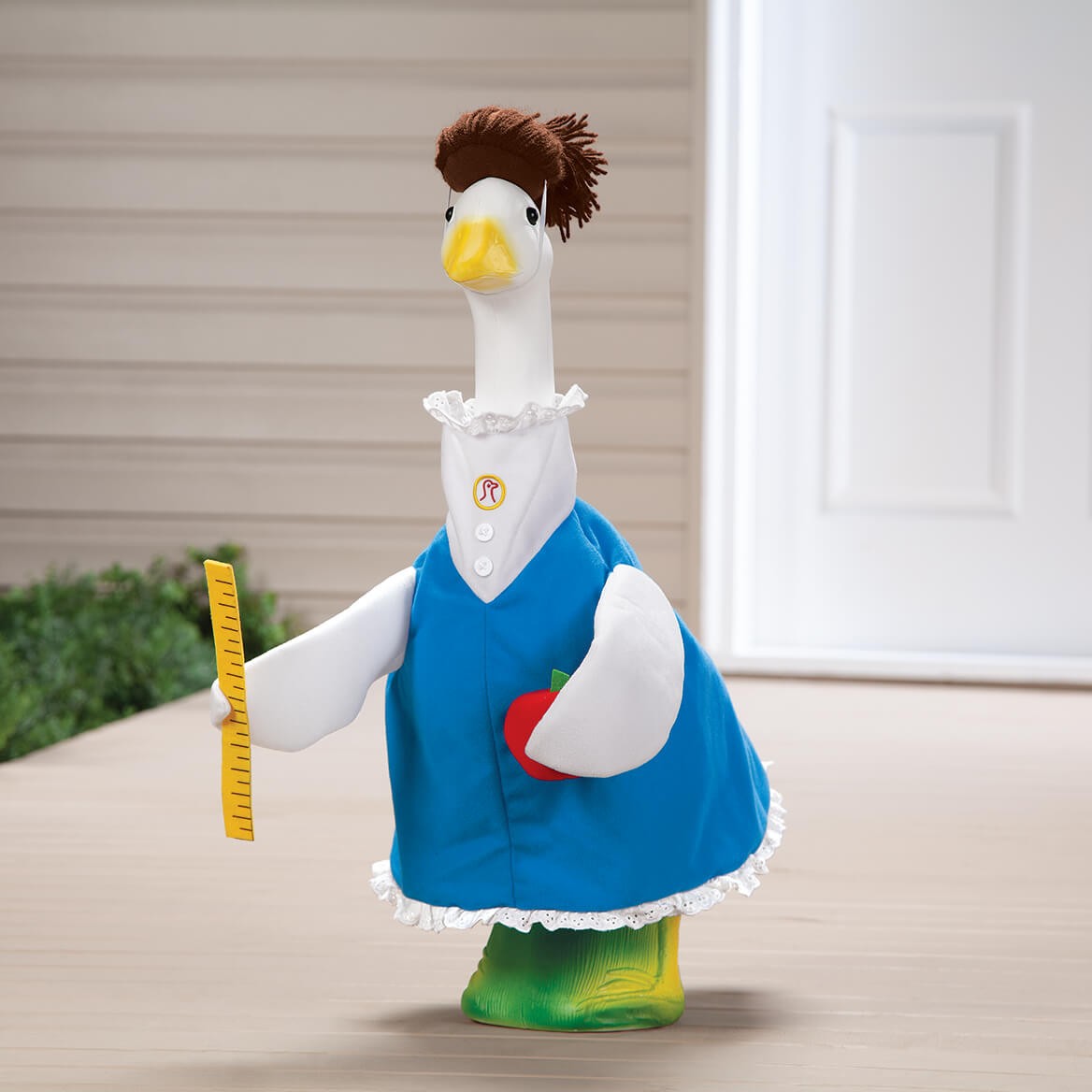 Gaggleville Teacher Goose Outfit, Fits Large 23" H Statue, by Fox Valley Traders gallery