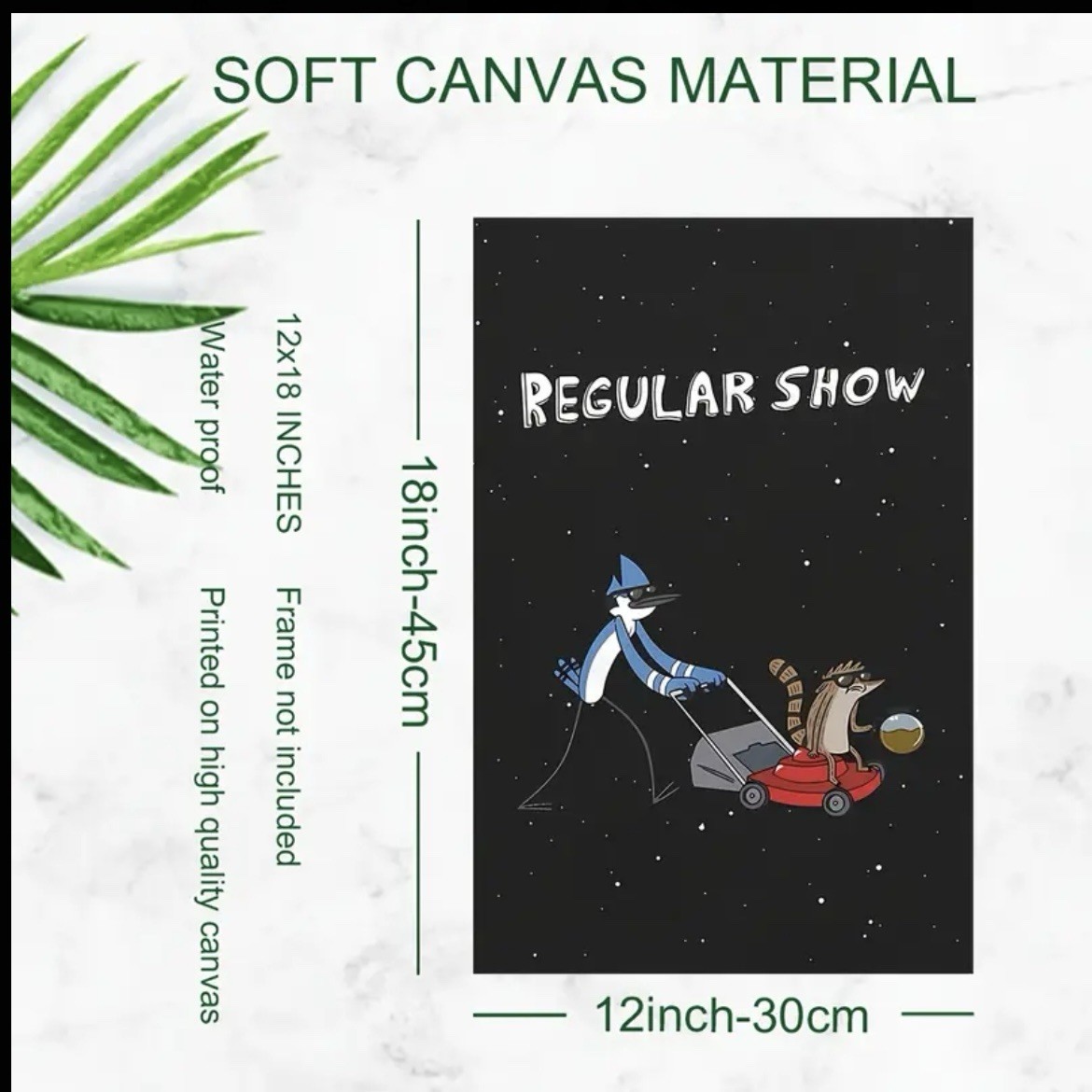 Cartoon Network Tv Series Regular Mordecai And Rigby Canvas Poster 12x18 Inches! gallery