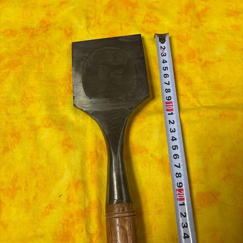 Ice sculpting chisel, flat, 95mm, total length 77cm, extra large. gallery
