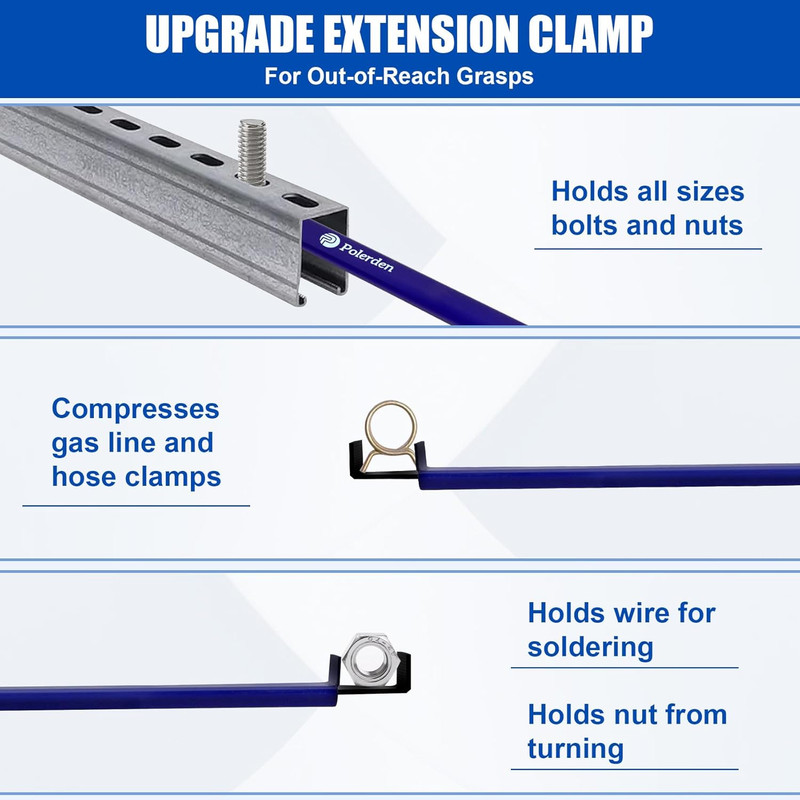 2025 Upgrade Extension Clamps Tool, Hold Nuts, Bolts & Hose Clamps-Your Third Ha gallery