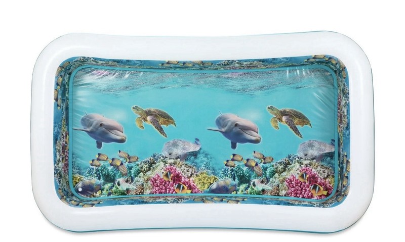 Summer Waves 3D Action Inflatable Pool 6'3"x3'6"x18" 110 Gal with 3D Goggles gallery