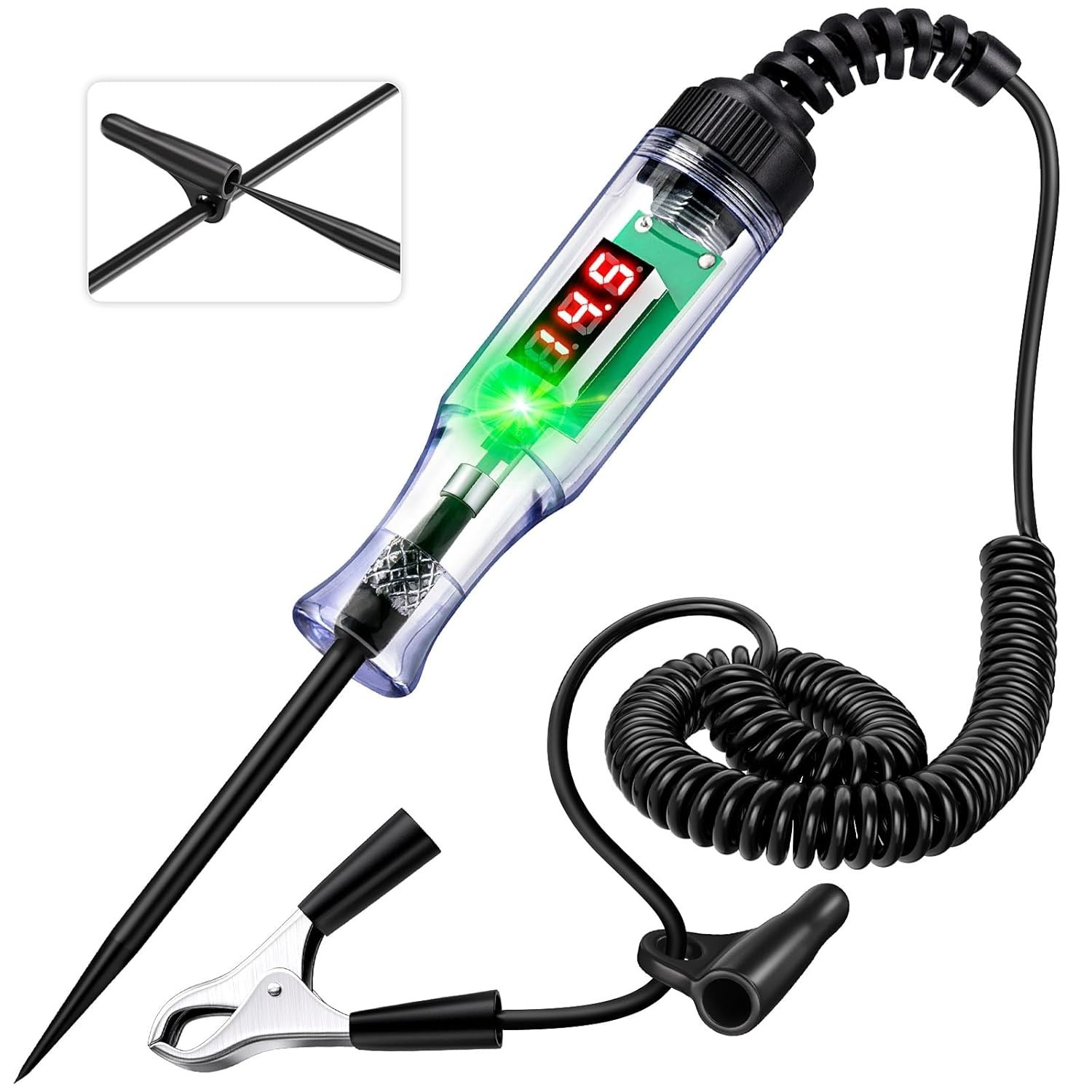 Automotive Test Light with 3-48V LED Digital Display, Automotive Circuit Tester gallery