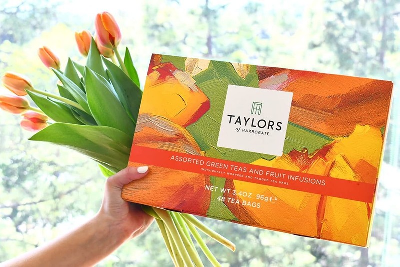 Taylors 48-Cup Green & Herbal Tea Sampler - Gifting Made Easy with Ethical Teas gallery