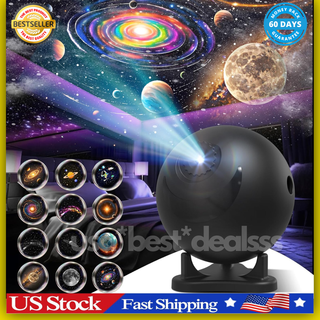 Galaxy Projector 13 in 1 Planetarium Star Projector Starry Night Light Nebula Us gallery