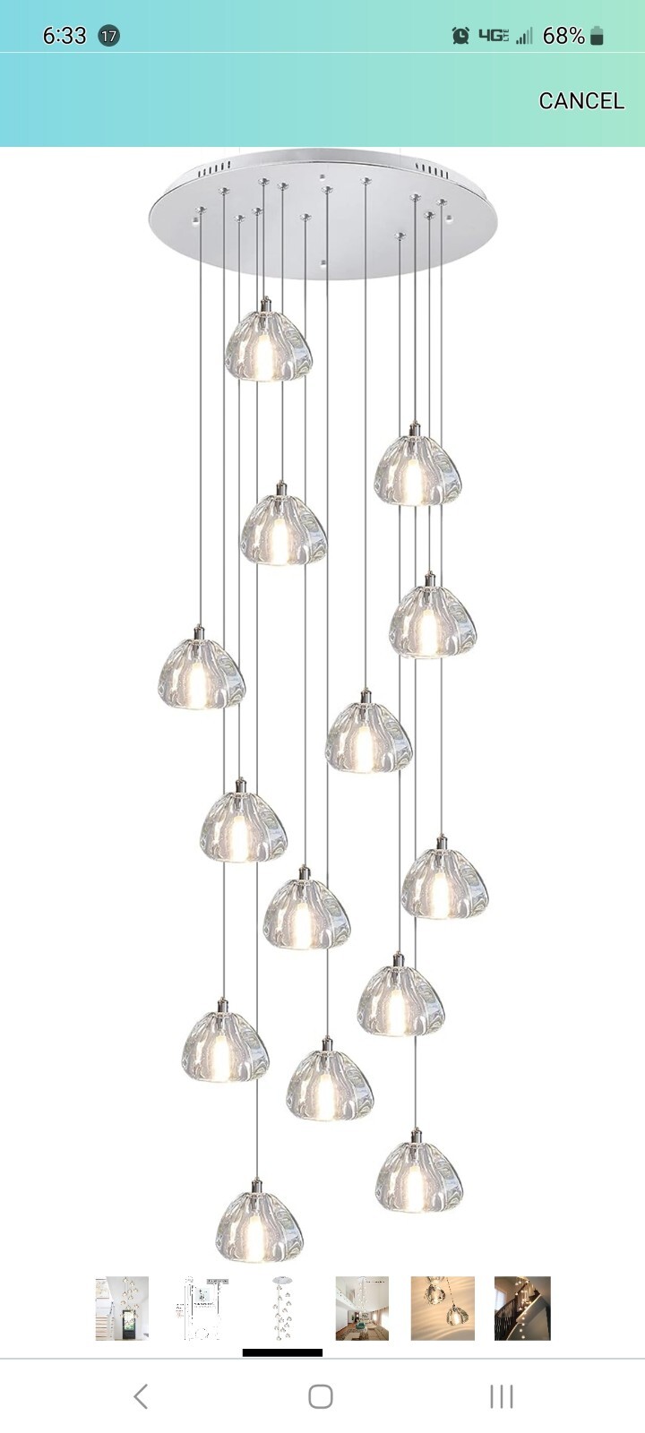 crystal rain drop chandelier gallery