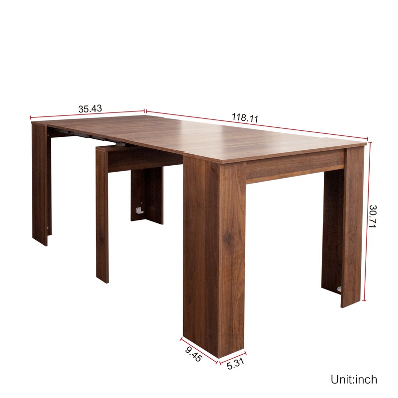 Multifunctional extendable console table gallery
