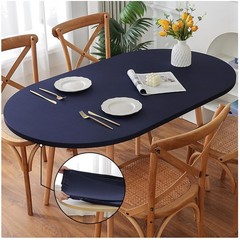 Fitted Spandex Oval Tablecloth, Soft Skin Friendly