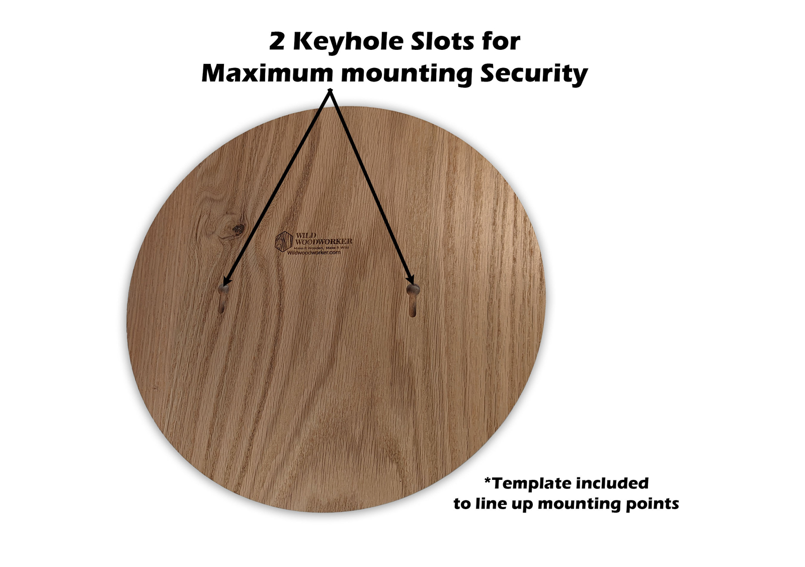 Premium Circular Red Oak Plaque - Versatile Round Wooden Blank gallery