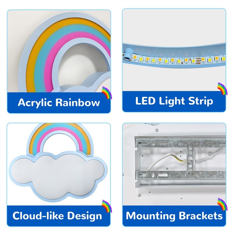Cloud Light 3Color Temperatures for Kid Energy Conservation Lamp Indoor Bedroom gallery