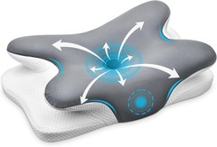 Ehomfory Cervical Ergonomic Memory Foam Neck Pillow for Neck Pain Relief NEW!!!