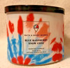 BLUE RASPBERRY SNOW CONE Candle large 14.5 oz jar 3 wick Bath Body Works holiday gallery