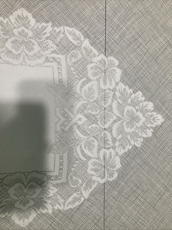 Pristine White Lace Table Runner 13x53” Floral Dresser Scarf Cottagecore Wedding gallery